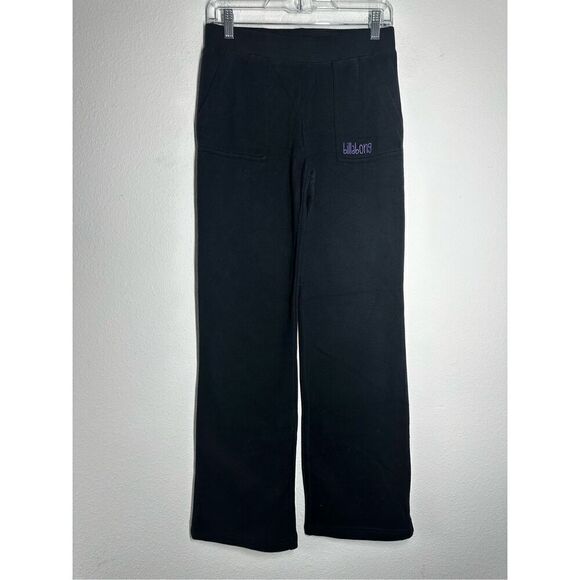 Billabong by Bilie Girls Black Sports Fleece Embroidered Logo 2 pockets Sz 16Y - Picture 1 of 14